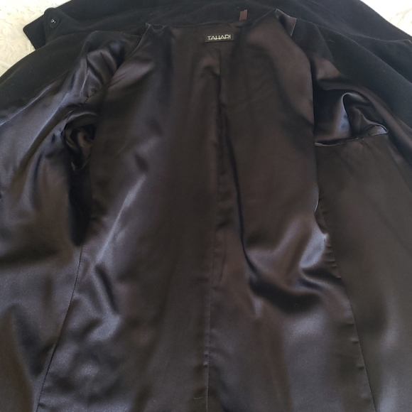 Tahari trench coat black Medium - Picture 13 of 15